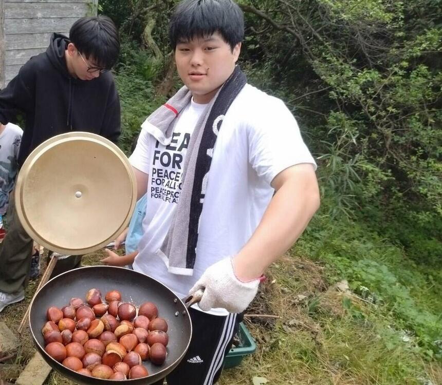 おいしい焼き栗ができました！