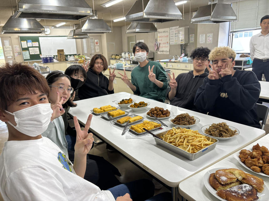 みらいの架け橋レッスンでのクッキングの料理